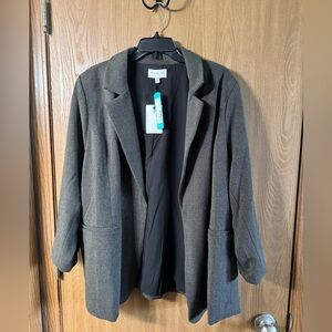 Dark Grey Plus Size Blazer 2X NWT